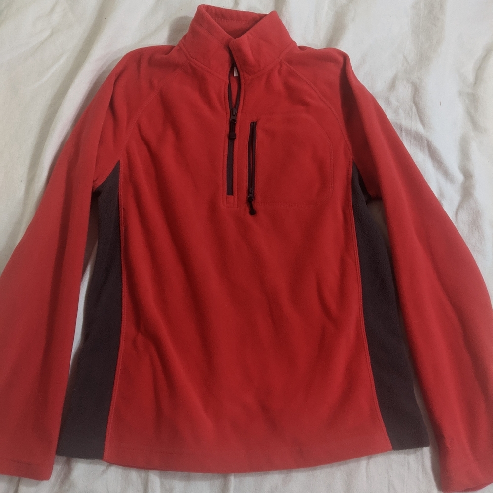 ⭐ Starter size small half zip fleece Red